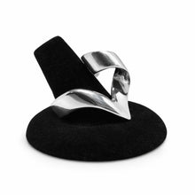 Sculptural Sterling Modernist Ring Size 8 3/4