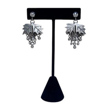 Taxco Sterling Silver Dangly Grape Earrings