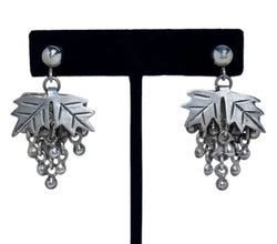 Taxco Sterling Silver Dangly Grape Earrings