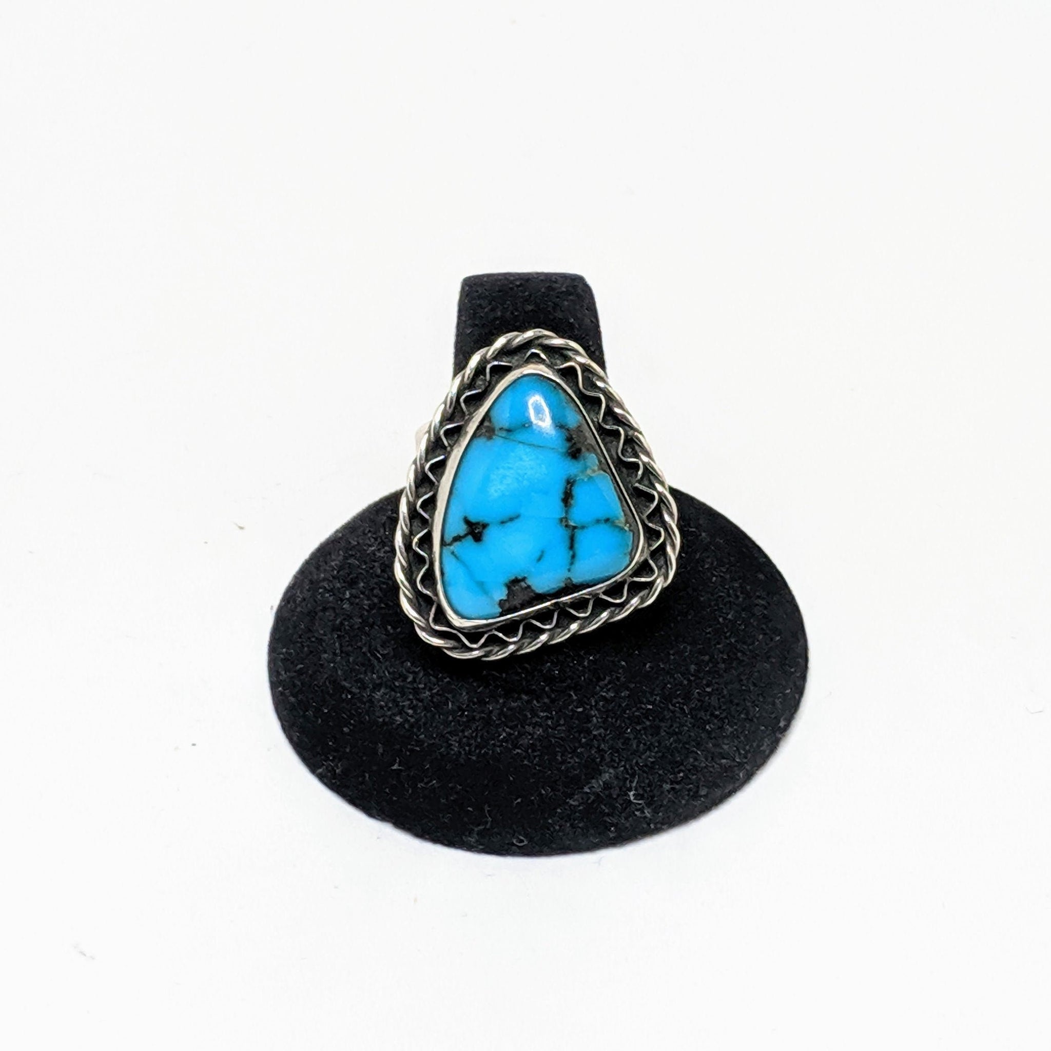 1970s Turquoise Ring 9 3/4