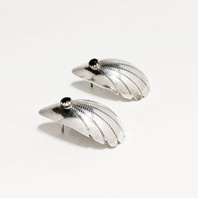 Natie Onyx Domed Teardrop Earring