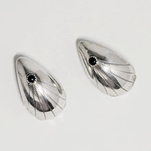 Natie Onyx Domed Teardrop Earring