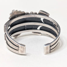 Federico Jiménez CUFF / Rainbow Man Cuff / Native American Sterling Jewelry / Turquoise Spiny Oyster Inlay Jewelry / Vintage Native Jewelry