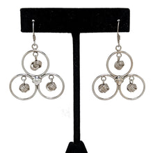 Modernist MOBILE Sterling Earrings / Abstract Avant Garde Silver Earring / 1990s Modernism Jewelry / Vintage Avant Earrings 1990s