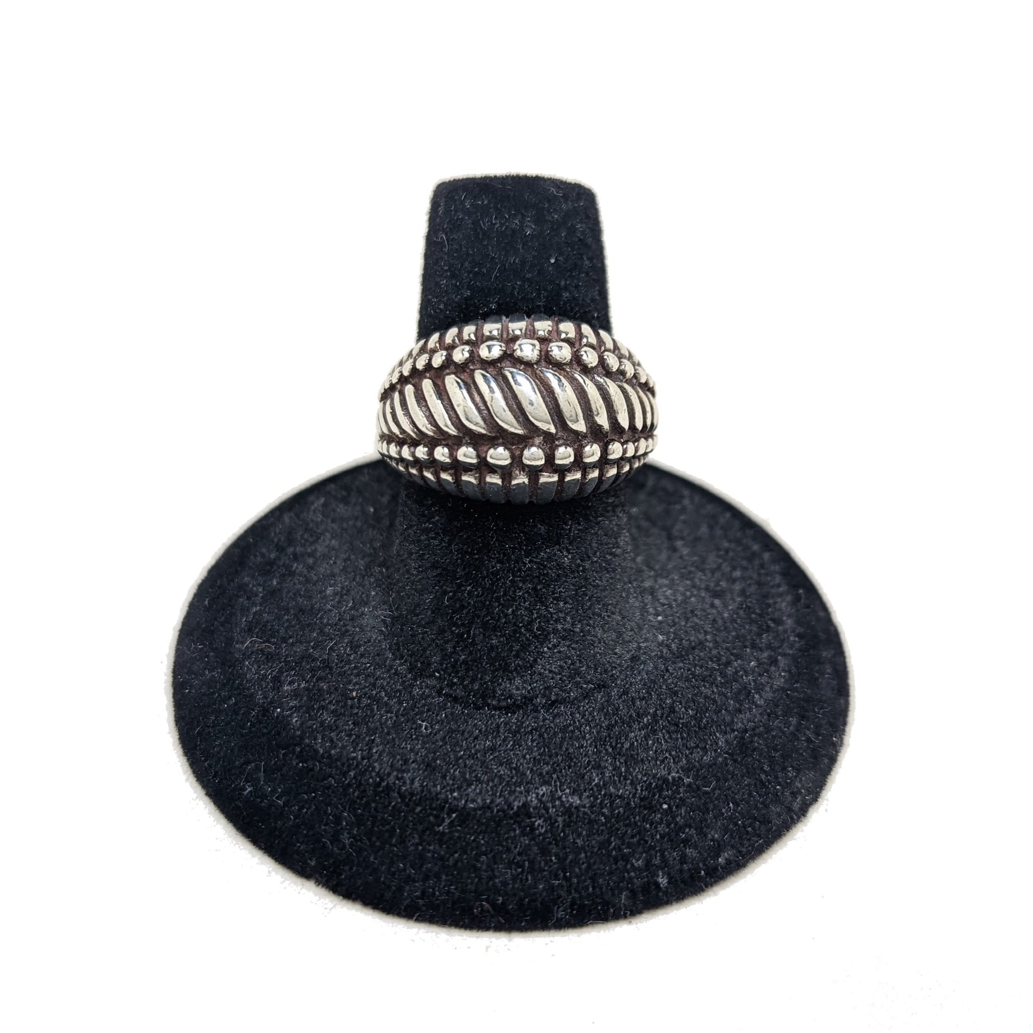 MODERNIST Sterling Ring / Ring Size 6 3/4 / Modern Minimal Silver Ring / Minimal Silver Ring Size 6 3/4 / 1990s Silver Ring