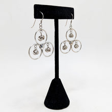 Modernist MOBILE Sterling Earrings / Abstract Avant Garde Silver Earring / 1990s Modernism Jewelry / Vintage Avant Earrings 1990s