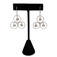 Modernist MOBILE Sterling Earrings / Abstract Avant Garde Silver Earring / 1990s Modernism Jewelry / Vintage Avant Earrings 1990s