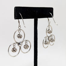 Modernist MOBILE Sterling Earrings / Abstract Avant Garde Silver Earring / 1990s Modernism Jewelry / Vintage Avant Earrings 1990s