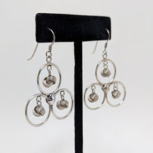 Modernist MOBILE Sterling Earrings / Abstract Avant Garde Silver Earring / 1990s Modernism Jewelry / Vintage Avant Earrings 1990s