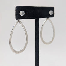 Sterling MODERNIST Dangle Earrings / ABSTRACT Teardrop Silver Earrings / AVANT Garde 1990s Minimal Sterling Earrings / Vintage 90s Silver