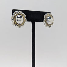 STERLING Brass TAXCO Earrings / Modernist DOME Earrings / 1980s Abstract Modern Jewelry / Sterling Silver Earrings / 80s Mexican Silver