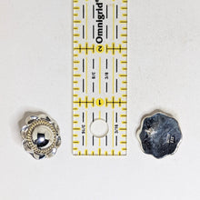 STERLING Brass TAXCO Earrings / Modernist DOME Earrings / 1980s Abstract Modern Jewelry / Sterling Silver Earrings / 80s Mexican Silver