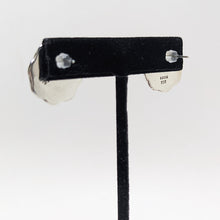 STERLING Brass TAXCO Earrings / Modernist DOME Earrings / 1980s Abstract Modern Jewelry / Sterling Silver Earrings / 80s Mexican Silver