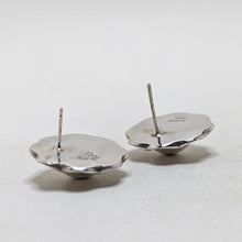 STERLING Brass TAXCO Earrings / Modernist DOME Earrings / 1980s Abstract Modern Jewelry / Sterling Silver Earrings / 80s Mexican Silver