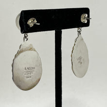 Abstract Taxco Sterling & Brass Earring