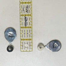 Abstract Taxco Sterling & Brass Earring