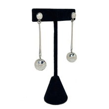 MODERNIST Sphere Earring / HAMMERED Sphere Earring / Abstract AVANT Earrings / Taxco Jewelry / 90s Silver Jewelry / Minimalist Mexico Silver