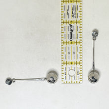 MODERNIST Sphere Earring / HAMMERED Sphere Earring / Abstract AVANT Earrings / Taxco Jewelry / 90s Silver Jewelry / Minimalist Mexico Silver