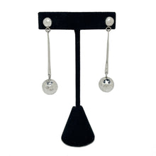 MODERNIST Sphere Earring / HAMMERED Sphere Earring / Abstract AVANT Earrings / Taxco Jewelry / 90s Silver Jewelry / Minimalist Mexico Silver