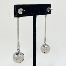 MODERNIST Sphere Earring / HAMMERED Sphere Earring / Abstract AVANT Earrings / Taxco Jewelry / 90s Silver Jewelry / Minimalist Mexico Silver
