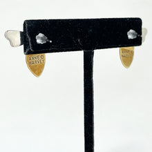 Sterling BEE Earrings / Sterling Silver BRASS Honey Bee Jewelry / Vintage Anne Harvey Jewelry / Honey Bee Jewelry / Silver Bee Earrings