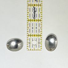 MODERNIST Sterling Earring / MODERN Native American Jewelry / SIGNED Navajo Jewelry / Navajo Silver Earring / 1980s Modernist Disc Earring