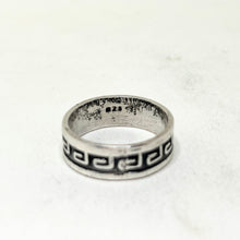 Stering GREEK KEY Ring 10 1/4 | VINTAGE Mens Sterling Silver Ring | Vintage 90s Mens Ring 10 1/4 | Sterling Mens Greek Pattern Ring 10.25