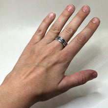 Stering GREEK KEY Ring 10 1/4 | VINTAGE Mens Sterling Silver Ring | Vintage 90s Mens Ring 10 1/4 | Sterling Mens Greek Pattern Ring 10.25