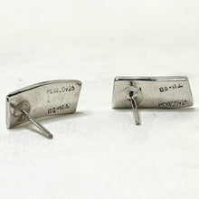 TAXCO Silver Earrings | 80s Chip Inlay Earrings | Vintage Taxco Jewelry | GEOMETRIC Silver Earrings | Vintage Mexican Silver Jewelry