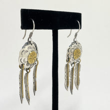 Vintage TAXCO Earrings | Sterling DREAMCATCHER Earrings | 1980s Silver & Brass STATEMENT Earrings | Vintage Southwestern | Mexican Silver
