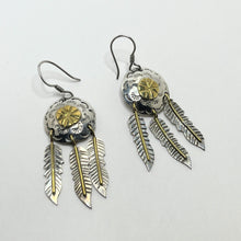 Vintage TAXCO Earrings | Sterling DREAMCATCHER Earrings | 1980s Silver & Brass STATEMENT Earrings | Vintage Southwestern | Mexican Silver