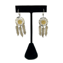 Vintage TAXCO Earrings | Sterling DREAMCATCHER Earrings | 1980s Silver & Brass STATEMENT Earrings | Vintage Southwestern | Mexican Silver