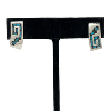 TAXCO Silver Earrings | 80s Chip Inlay Earrings | Vintage Taxco Jewelry | GEOMETRIC Silver Earrings | Vintage Mexican Silver Jewelry