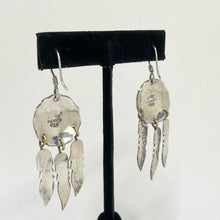 Vintage TAXCO Earrings | Sterling DREAMCATCHER Earrings | 1980s Silver & Brass STATEMENT Earrings | Vintage Southwestern | Mexican Silver