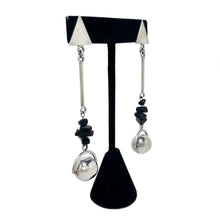 MODERNIST Sphere Earring | ABSTRACT Silver Drop Sphere Earring | Abstract AVANT Earrings | 90s Silver Jewelry | Minimalist Brutalist Silver