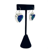 Taxco Chrysocolla Heart Earrings