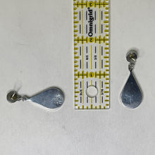 TAXCO Silver Earrings | Malachite INLAY Earrings | 80s Onyx Sterling Earrings | 80s Avant Garde | 1980s Mexican Silver | Onyx Inlay Earrings