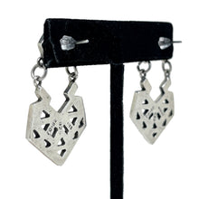 Vintage TAXCO Earrings | Sterling Silver ABSTRACT Earrings |  Geometric TRON Earring | Avant Garde Sterling Silver | 1990s Jewelry