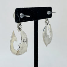 Vintage TAXCO Earrings | Sterling DOLPHIN Earrings | Vtg Silver Mexican Earrings | Sterling Silver Taxco Earrings | Mexican Silver Jewelry