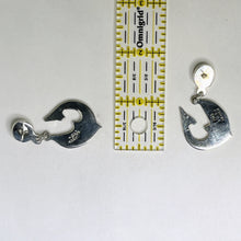 Vintage TAXCO Earrings | Sterling DOLPHIN Earrings | Vtg Silver Mexican Earrings | Sterling Silver Taxco Earrings | Mexican Silver Jewelry