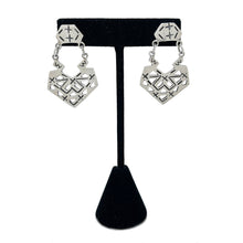 Vintage TAXCO Earrings | Sterling Silver ABSTRACT Earrings |  Geometric TRON Earring | Avant Garde Sterling Silver | 1990s Jewelry