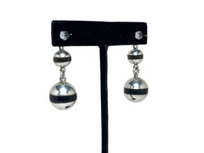 Vintage Taxco SPHERE Earring | 1980s ABSTRACT Silver Jewelry | MODERNIST Silver Earring | Chunky Silver Jewelry | Abstract Geometric Earring