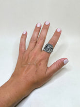 1940s Indian Head Biker Ring 10.5 | STERLING Silver Biker Ring Size 10 1/2 | Antique 40s Sterling Silver | Native American Mens Ring 10.5