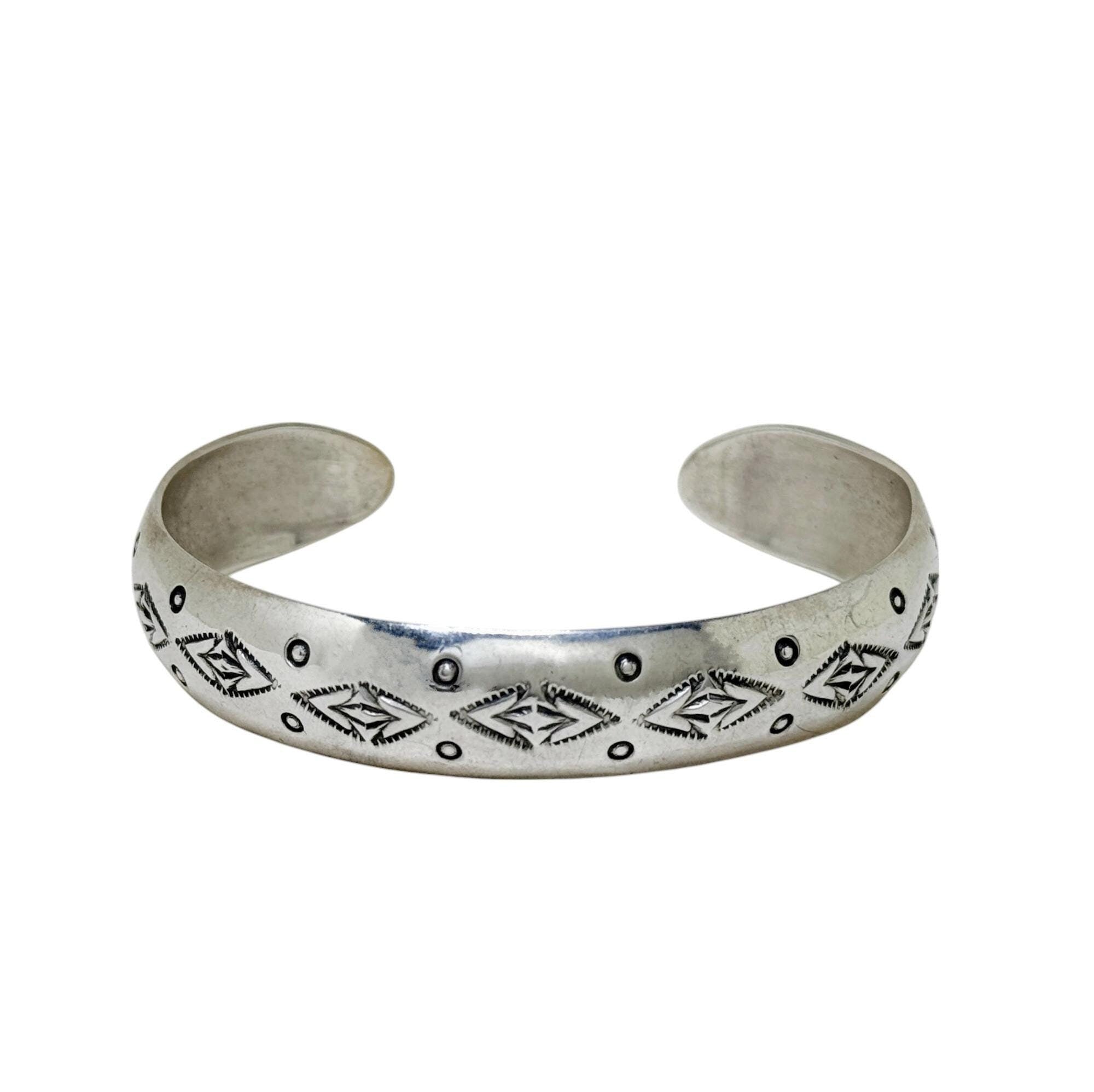 Signed Navajo Stamped Cuff