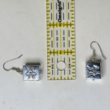 STERLING Navajo Cube Earring | Native American MODERNIST Silver Earring | Southwestern Geometric Sterling Silver Earrings