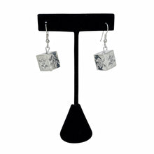 STERLING Navajo Cube Earring | Native American MODERNIST Silver Earring | Southwestern Geometric Sterling Silver Earrings