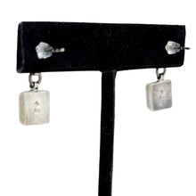 Vintage ONYX Earrings | Chunky Sterling Silver Earrings | 90s Geometric Sterling | Avant Garde Earring | 90s Sterling Vintage Onyx Jewelry