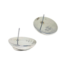 TAXCO Earrings | Modernist DOME Earrings | 1980s Abstract Modern Jewelry | Sterling Silver Earrings | 80s Earrings Mexican Silver