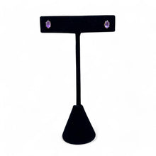 Vintage 14k AMETHYST Gold Studs | Marquis Amethyst GOLD Stud Earring | VINTAGE Prong Amethyst 14 Karat Gold Earring | Vintage Gold Jewelry