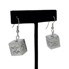 STERLING Navajo Cube Earring | Native American MODERNIST Silver Earring | Southwestern Geometric Sterling Silver Earrings